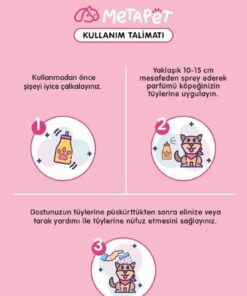 Metapet Doğal Japon Kiraz Çiçeği Evcil Hayvan Parfümü , Koku Giderici Sprey, Yavru Köpeklere Uygun 150ml - Görsel 3