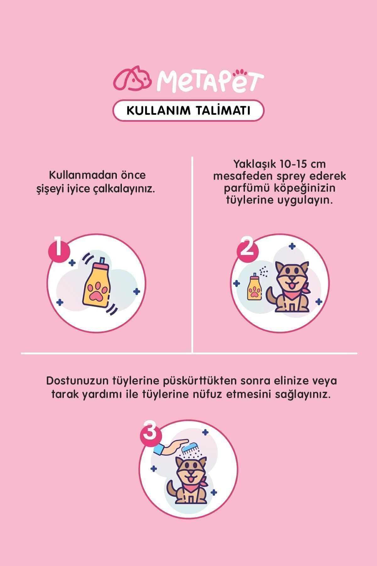 Metapet Doğal Japon Kiraz Çiçeği Evcil Hayvan Parfümü , Koku Giderici Sprey, Yavru Köpeklere Uygun 150ml - Görsel 3