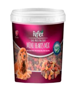 Reflex Karışık Renkli Mini Kalpli Yari Yumuşak Köpek Ödül Maması 500 gr