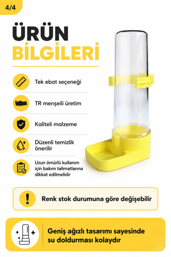 Genel Markalar Muhabbet Kuşu Suluğu Geniş Ağız Suluk - Görsel 2