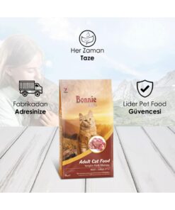 Bonnie Basic Biftekli Yetişkin Kedi Maması 10 Kg - Görsel 3