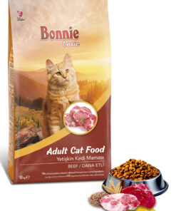 Bonnie Basic Biftekli Yetişkin Kedi Maması 10 Kg