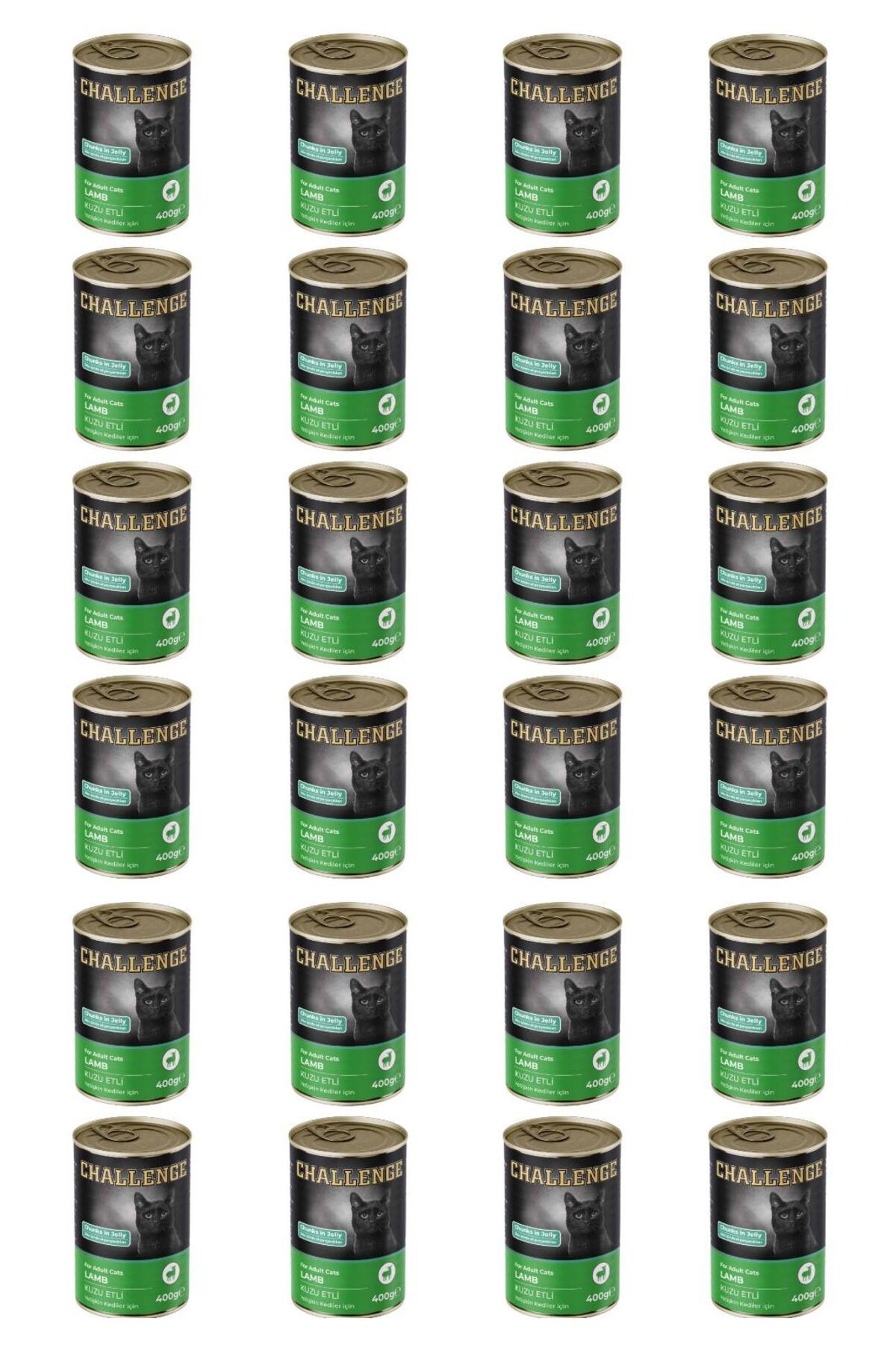 Challenge kuzu etli yetişkin kedi konservesi 400 gr x 24 adet