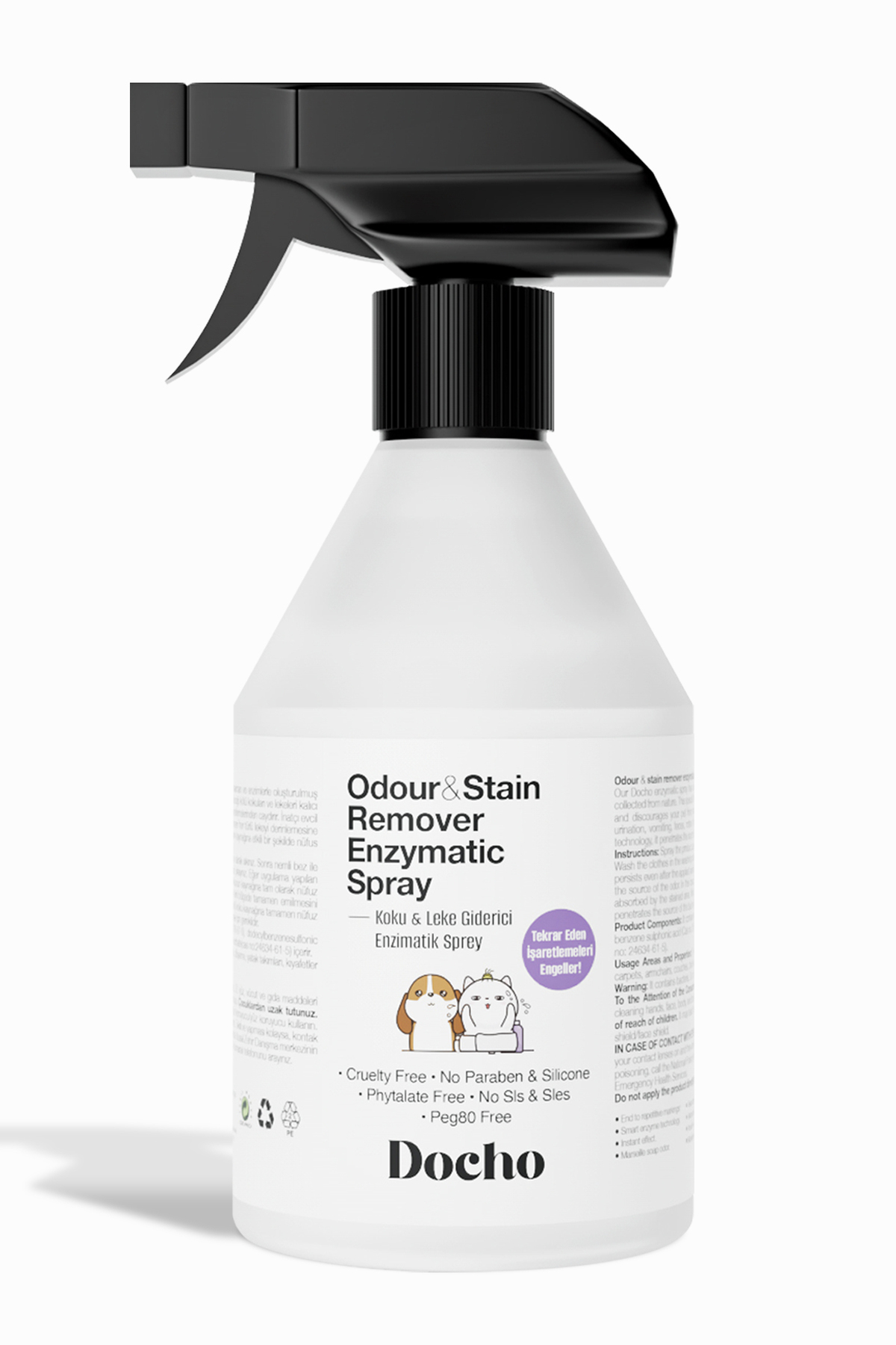 Docho Koku ve Leke Çıkarıcı Enzimatik Sprey 500 ml