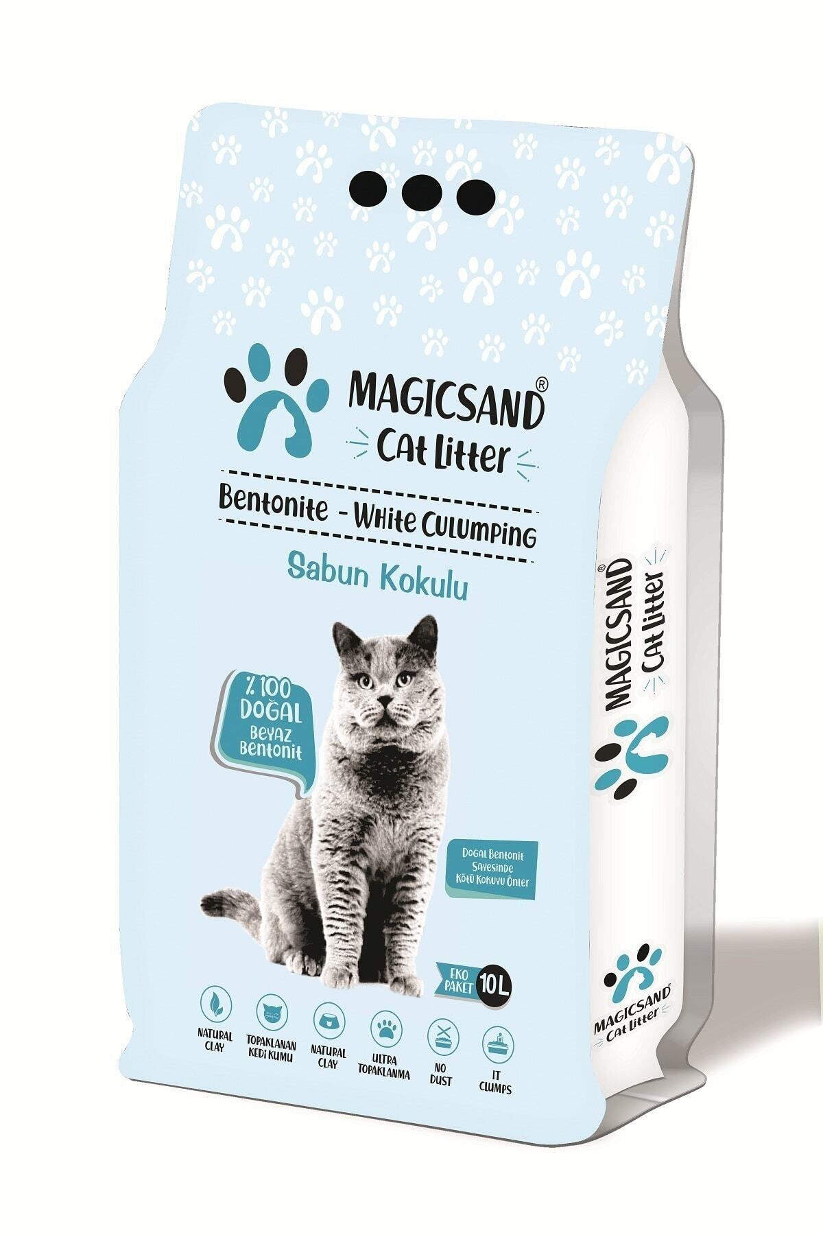 Magic Sand Marsilya Sabun Kokulu Kedi Kumu Ince Taneli 10 L