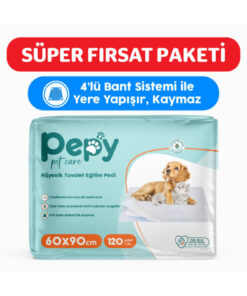 PEPY 60x90 Hijyenik Tuvalet Eğitim Pedi 30'lu 4 Paket 120 Adet