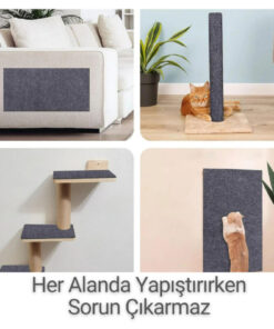 Alternative view of BEYLİNİ Kedi Tırmalama Halısı Yapışkanlı Her Yüzeye Uygulanabilir Kesilebilir Mobilya Koruyucu Mat (40X50)