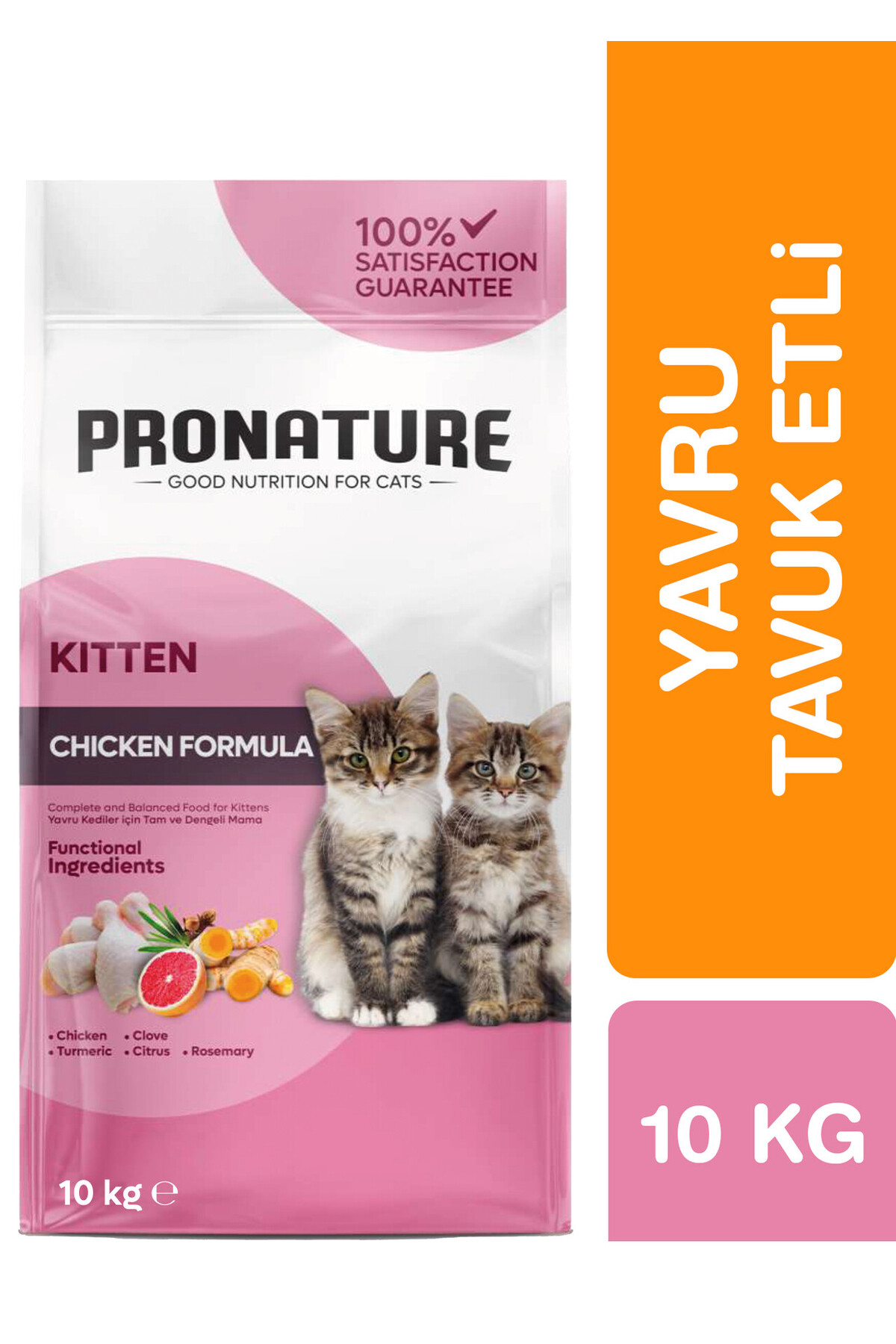 Pronature Yavru Kuru Kedi Maması (Daily Growth) - Tavuk Etli ve Pirinçli - 10 KG