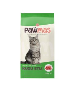 Pawmas Kuzu Etli Kedi Maması 10kg