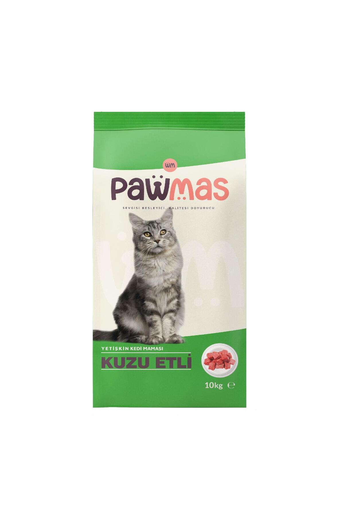 Pawmas Kuzu Etli Kedi Maması 10kg