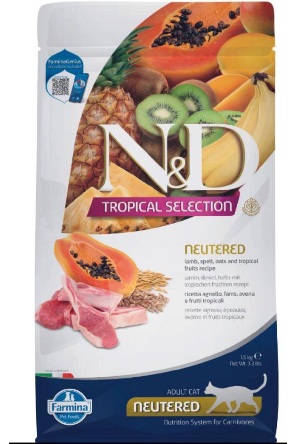 N & D Tropical Selection Kuzulu Kısır Kedi Maması 1.5 Kg