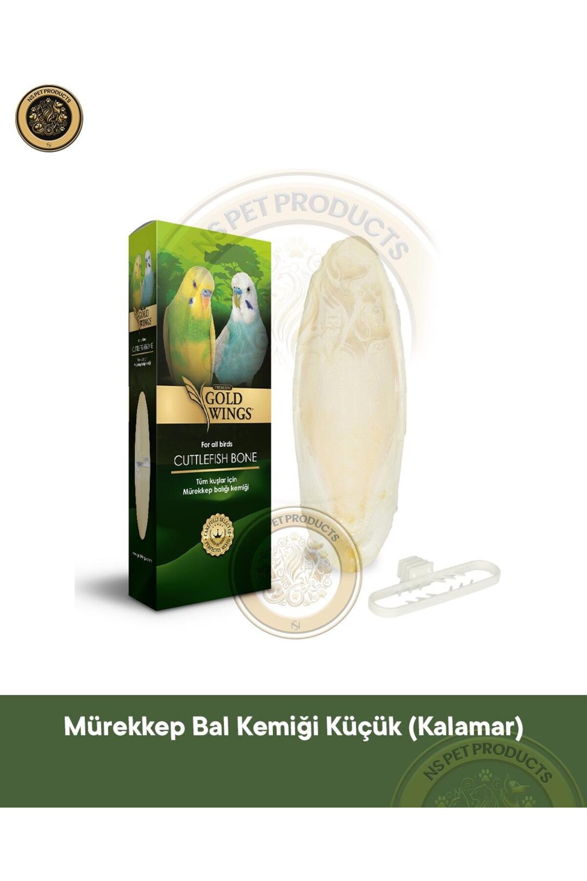 Genel Markalar Premium Mürekkep Balığı Kalamar Kemiği – Kuşlar İçin Vitamin ve Mineral Desteği