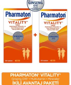 Pharmaton Vitality 30 Tablet 2 Adet