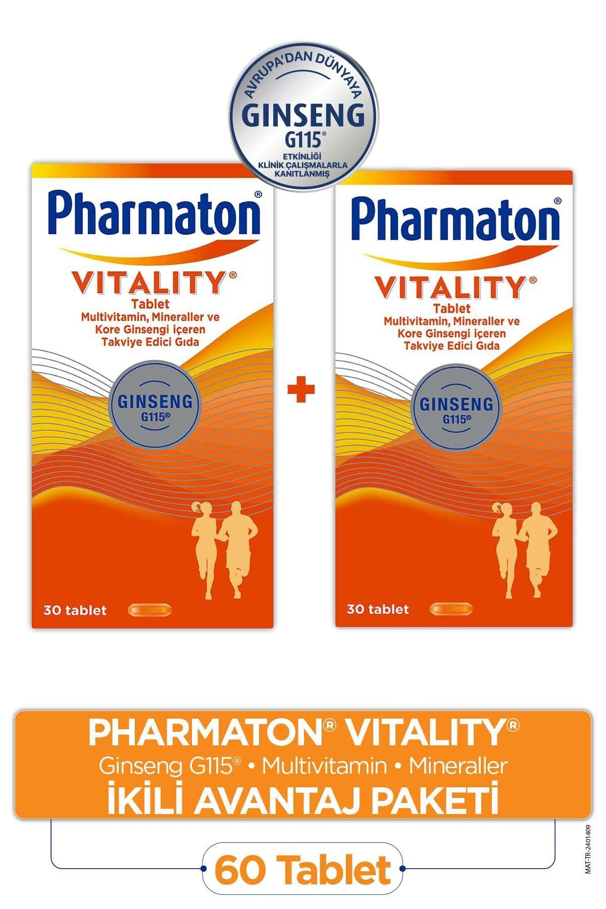 Pharmaton Vitality 30 Tablet 2 Adet