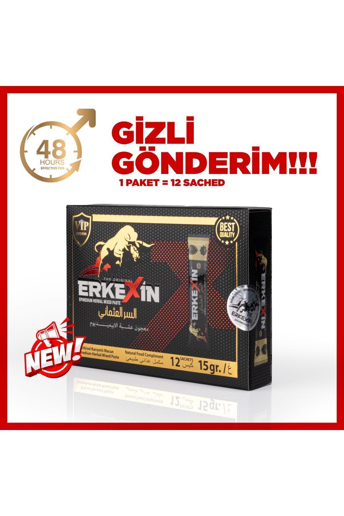 Salthima Erkexin Bitkisel Karışımlı Macun (1 KUTU 12 ŞASE)