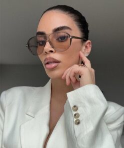 REN EYEWEAR REN Sepia Air Unisex NUDE renkli Pilot Güneş Gözlüğü | UV400 Koruma