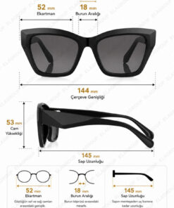Alternative view of Daniel Klein Handmade Acetate Polarize - UV400 Korumalı Siyah Renk Orijinal Kadın Güneş Gözlüğü 52 Ekartman DKGG7359C1