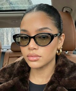 REN EYEWEAR Porfo Pre Kadın Siyah Çerçeve soft camlı Cat eye Güneş Gözlüğü | UV400 Koruma