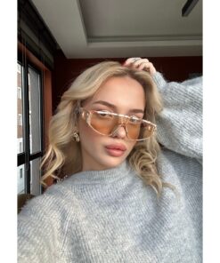 TomyHelf Yeni Sezon Şık Tasarım Mermer Desenli Çerçeve Nude Cam Vintage Unisex Güneş Gözlüğü