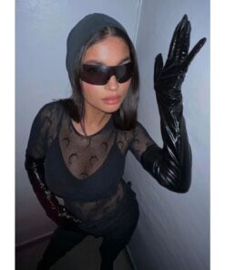 MACERATİ Milenyum Y2k Unisex Tasarım Siyah Güneş Gözlüğü