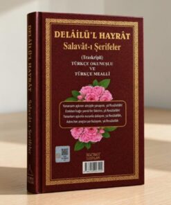 Hacıbey Yayınları Delailül Hayrat iri Yazılı Açıklamalı Türkçe okunuşlu Salavatı Şerifeler günlük Dualar Zikirler Bordo renk - Görsel 3