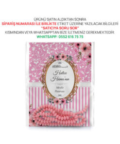 Alternative view of Merve Yayınları Kız Bebek Kuranı Için 10 Adet Pembe Çiçek Motifli Hediyelik Tesbihli Yasin Cüzü Kitabı Mevlit Paketi