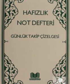 Kitap Kalbi Yayıncılık Hafızlık Not Defteri Günlük Takip Çizelgesi