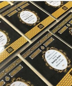 Alternative view of Sera Hediyelik Kabe Desenli Isim Etiketli Tebih Ve Keseli Yasin Kitabı Seti 25 Adetli Set