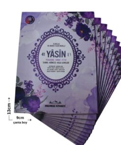 Medrese Kitab Evi Hediyelik Ekonomik 10 Adet Yasin-i Şerif Mor 80shf Çanta Boy