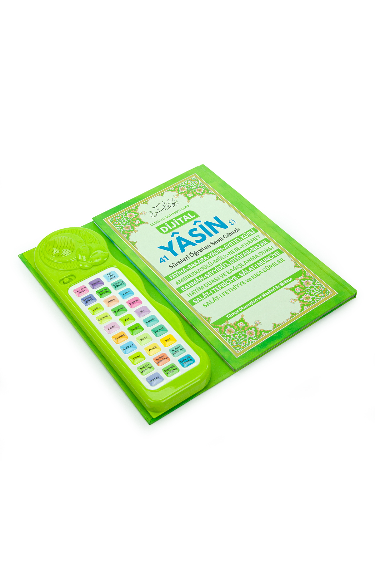ihvan online Çocuklar İçin Sure Dua Öğreten Cihaz Sesli Yasini Şerif Kitabı Yeşil - Görsel 3