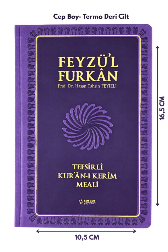 Server Yayınları Feyzü'l Furkân Tefsirli Kuranı Kerim Meali Lila(CEP BOY-SADECE MEAL-CİLTLİ) - Görsel 2