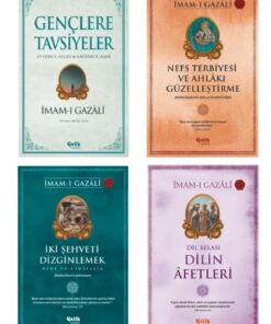 Imam Gazali Seti Nefs Terbiyesi-dilin Afetleri-gençlere Tavsiyeler-iki Şehveti Dizginlemek 4'lü Set