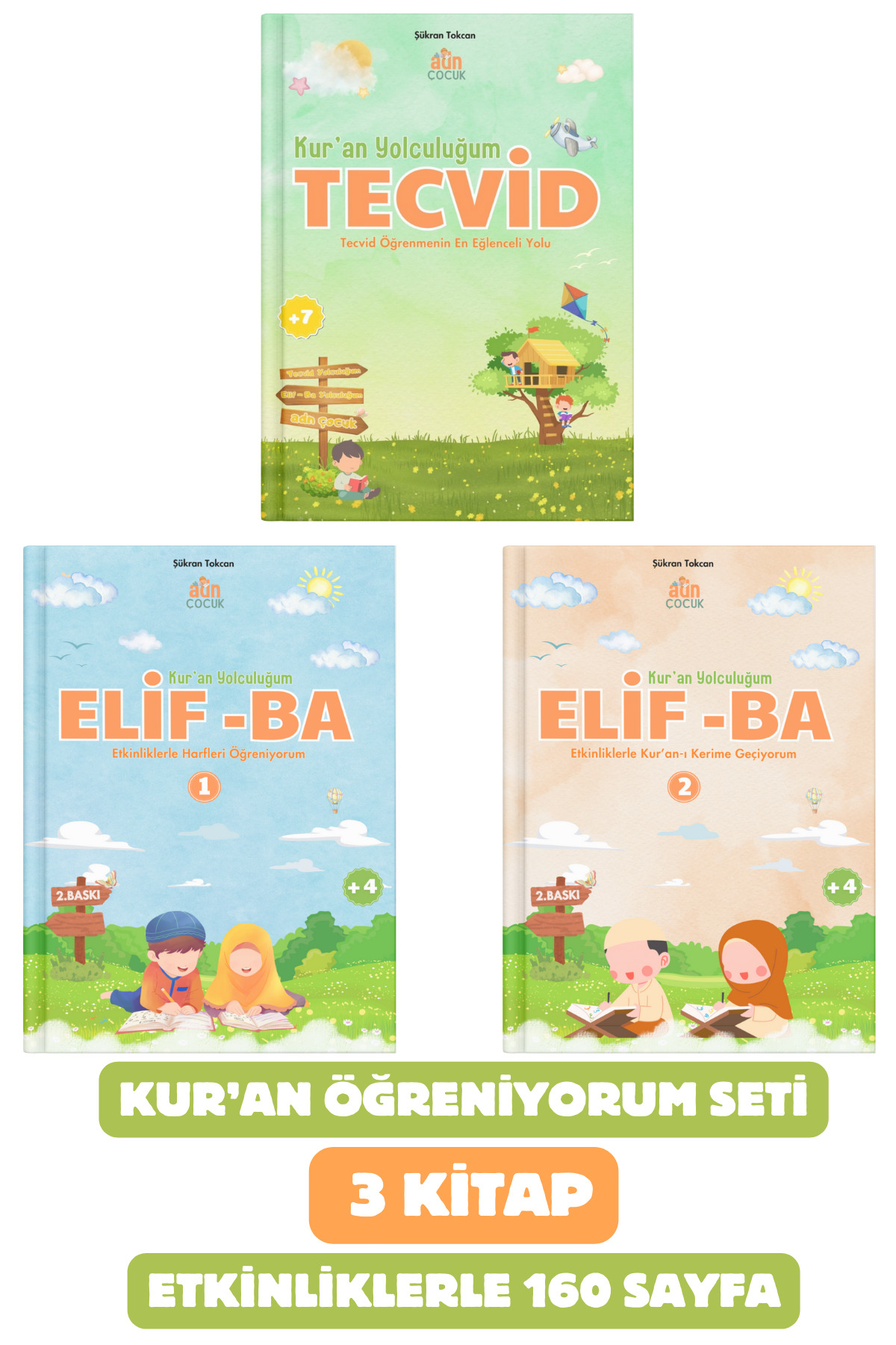 Adn Çocuk ETKİNLİKLERLE KUR'AN ÖĞRENİYORUM SETİ 3 KİTAP