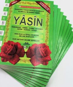 Haktan Yayın Dağıtım Ekonomik Hediyelik 10 Adet Yasin-i Şerif Yeşil Renk 80 Shf. Orta Boy(17x24cm) QR Kod/Meal/Arapça