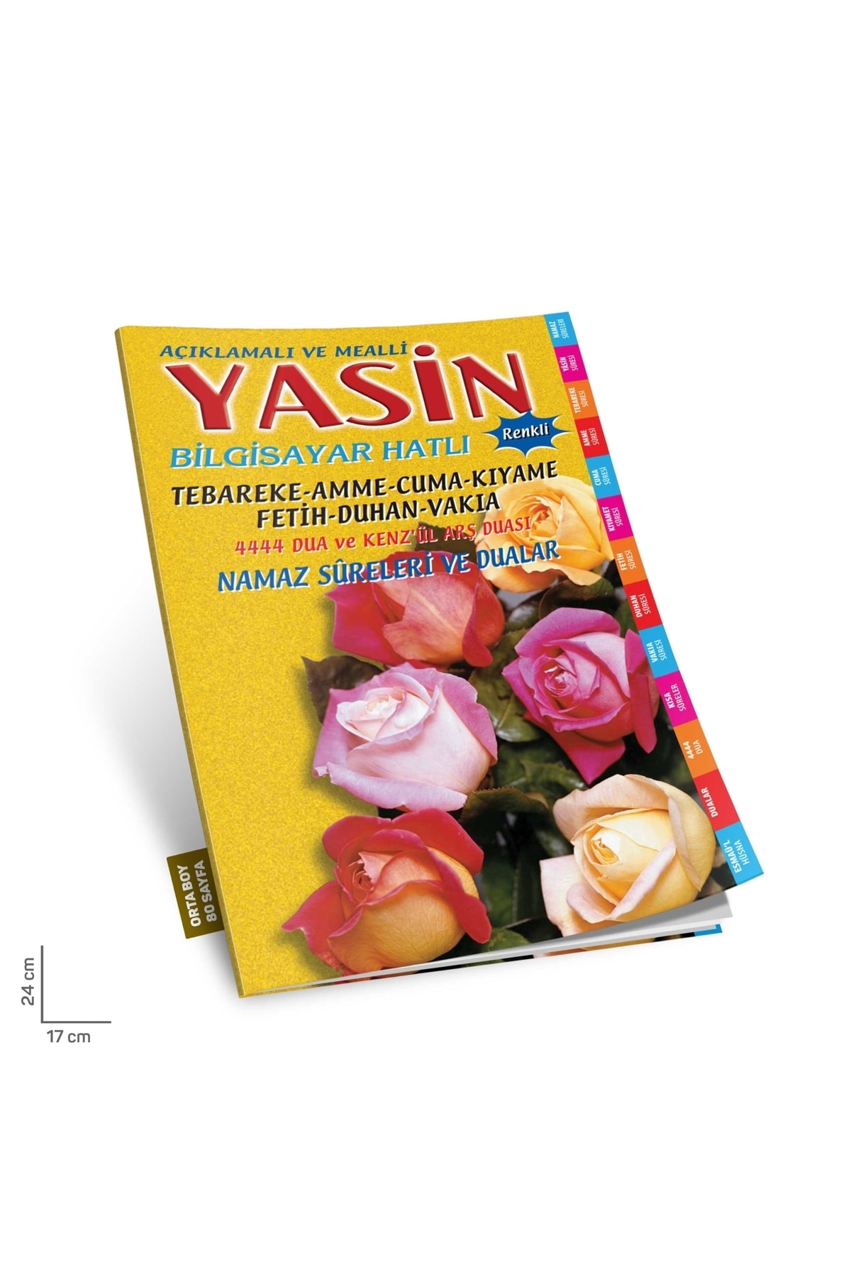 Merve Yayınları Hediyelik 10 Adet Ekonomik Sesli Yasin-i Şerif Açıklamalı Ve Mealli Sarı 80shf Orta Boy(17x24cm) - Görsel 3