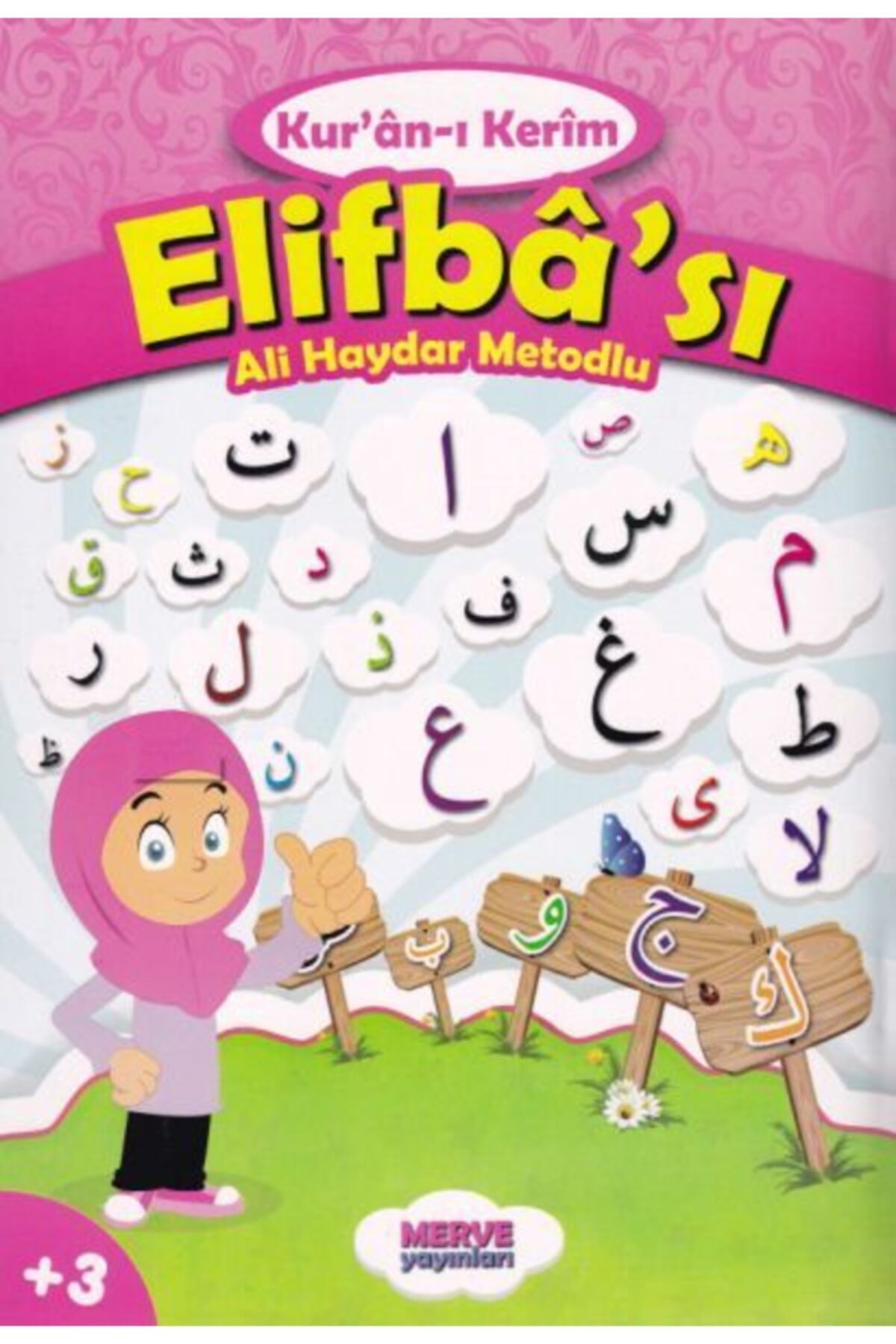 Merve Yayınları Ali Haydar Metodlu Kuranı Kerim Elifbası (pembe)