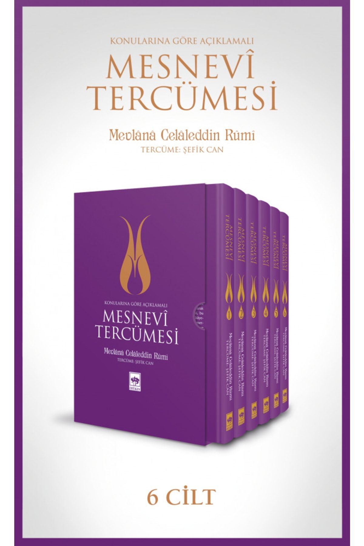 Ötüken Neşriyat Mesnevi Tercümesi 6 Cilt Takım - Mevlana Celaleddin Rumi
