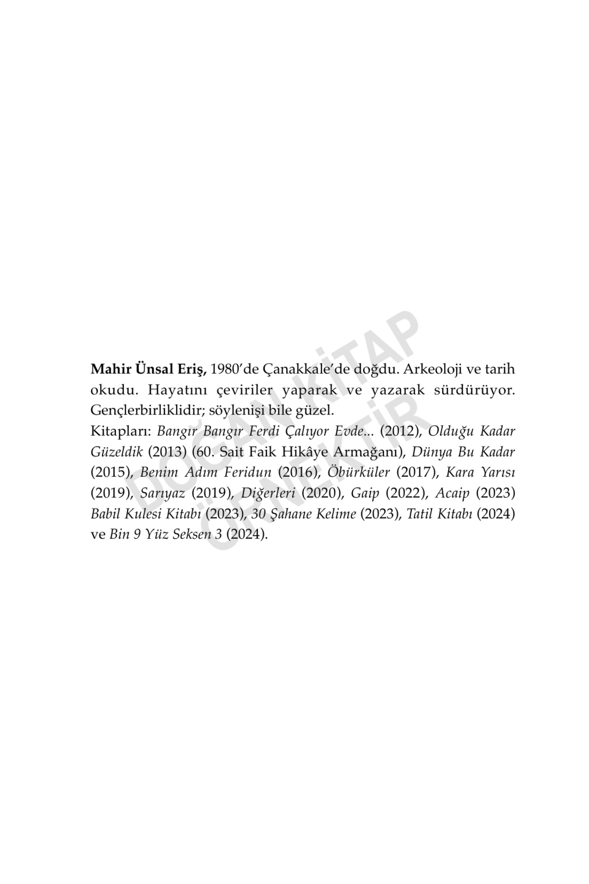 Doğan Kitap Mehmed Nüvid Bey’in Harikalar Lügati / Mahir Ünsal Eriş / / 9786258593501 - Görsel 3