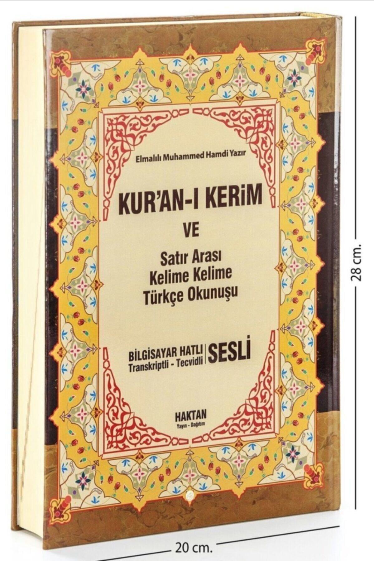Haktan Yayın Dağıtım Kuranı Kerim Ve Satır Arası Kelime Kelime Türkçe Okunuşu 20x28 Cm. Rahle Boy - Görsel 3