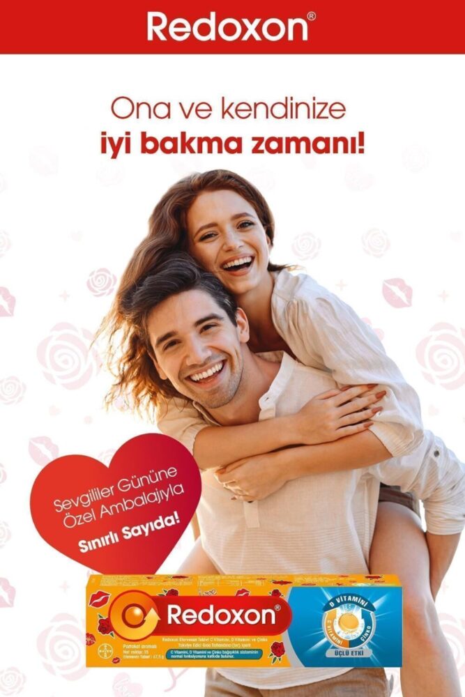 Redoxon Üçlü Etki 15 Efervesan Tablet -sevgililer Günü Özel Paketi I 1000 Mg C Vitamini, D Vitamini, - Görsel 3