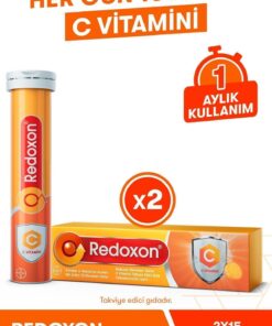 Redoxon C Vitamini 15 Efervesan Tablet 2li Paket I 1000 Mg C Vitamini Içeren Takviye Edici Gıda