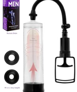 Men Powerup Büyük Boy Tetikli Vakumlu Penis Pompası - Ölçekli Pompa & Iki Ebatlı Başlık 22 Cm