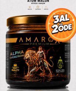 ALPHA EVERSTRONG Ginseng Atom Güç Amarox Premium Özel Karışımlı Bitkisel Macun Kavanoz (240 GR)