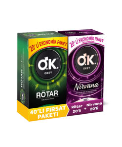 Okey Nirvana 20'li Prezervatif & Rötar 20'li Prezervatif