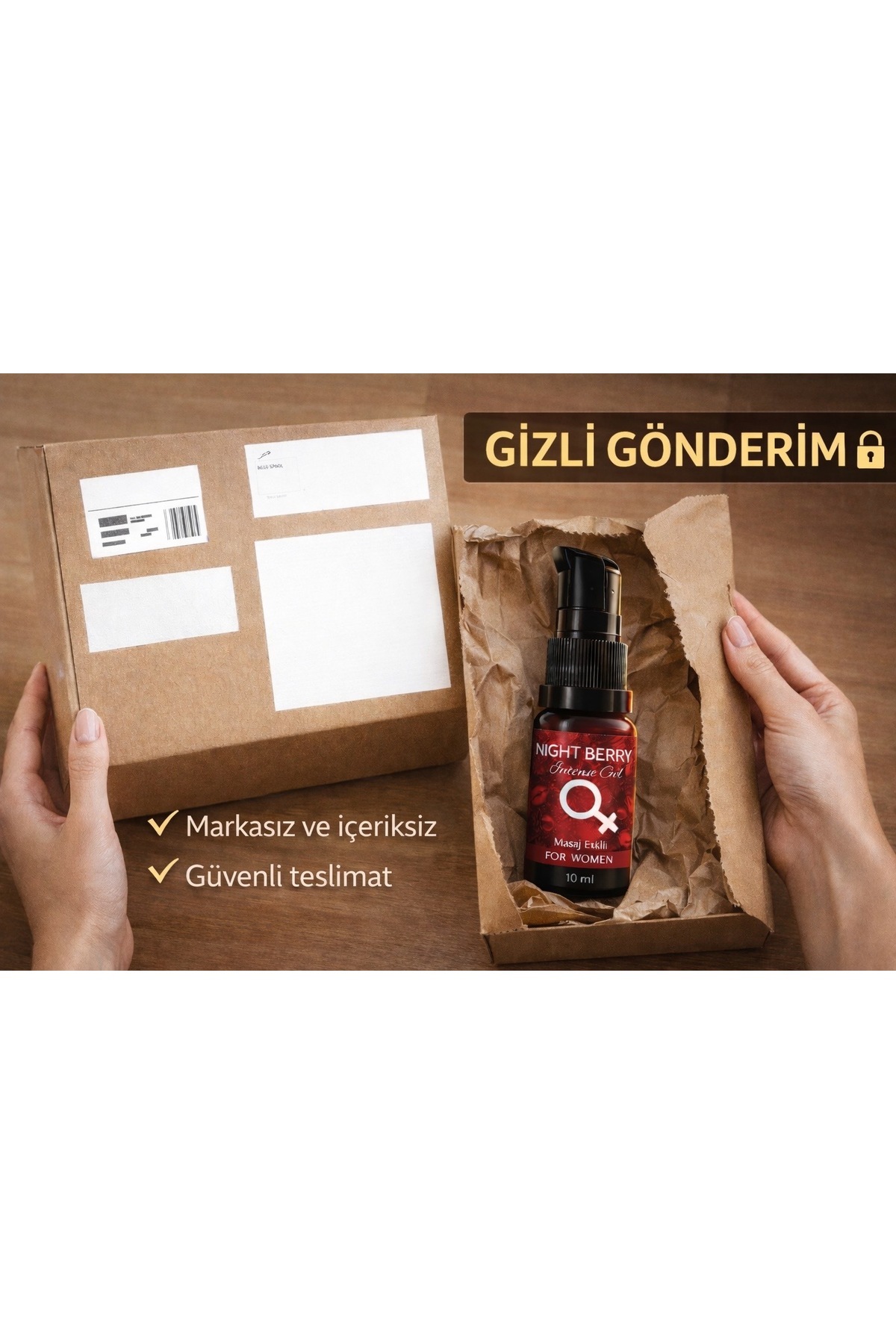 NightBerry Kadın U’yarıcı Zev’k Art’tırıcı & Hızlı Etki ve Yoğun His Veren Jel 10 ml - Görsel 3