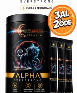 ALPHA EVERSTRONG Çikolatalı Ginseng Atom Güç Alpha Kuantum Premium Bitkisel Macun Saşet (12 Adetx12 GR)