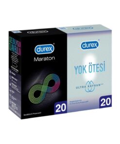 Durex Maraton Geciktiricili 20'li + Yok Ötesi Ultra Kaygan 20'li Prezervatif Avantaj Paketi