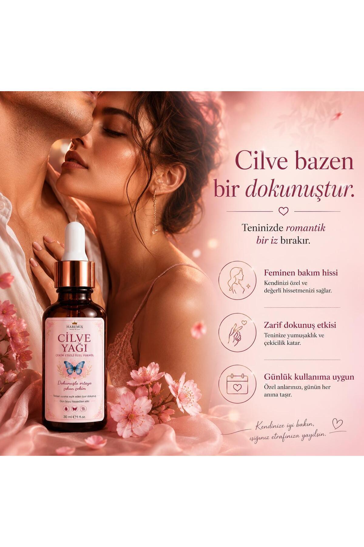 Haremix Kadın Cilve Arttırıcı Tensel Çekim Yağı i.stek A.rttırıcı ve u.yarıcı 30 ml - Görsel 3