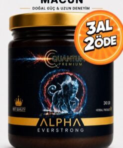 ALPHA EVERSTRONG Çikolatalı Ginseng Atom Güç Alpha Kuantum Premium Bitkisel Macun Kavanoz (240 GR)
