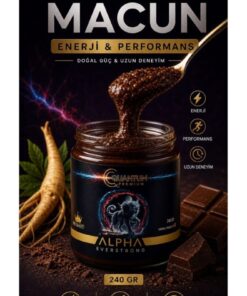 Alternative view of ALPHA EVERSTRONG Çikolatalı Ginseng Atom Güç Alpha Kuantum Premium Bitkisel Macun Kavanoz (240 GR)